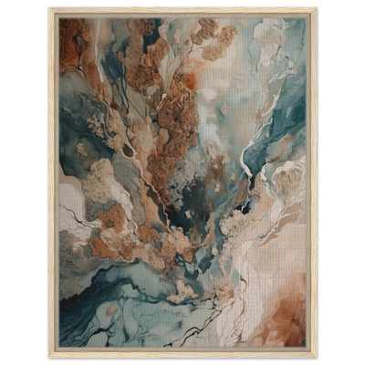 Antarctica Leinwandbild im weißen Schattenfugenrahmen. Helle Rahmung betont die Reinheit der weißen Eis-Strukturen und den Minimalismus.